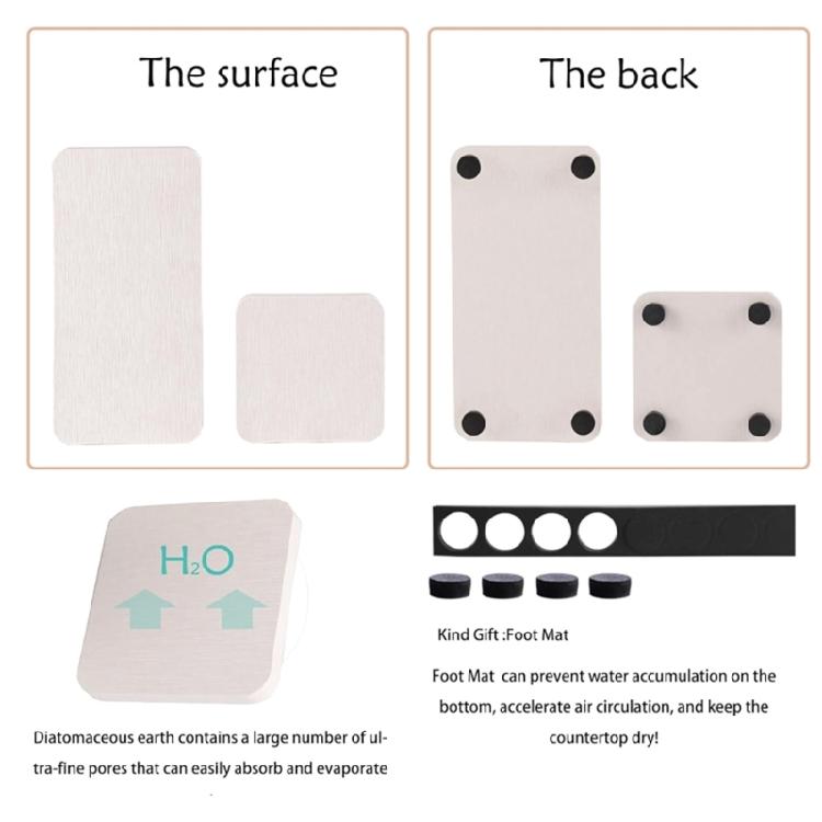 4er Pack Saugfähige Seifenablage Schnell Trocknende Platte Wasserabsorbierender Diatomit Untersetzer