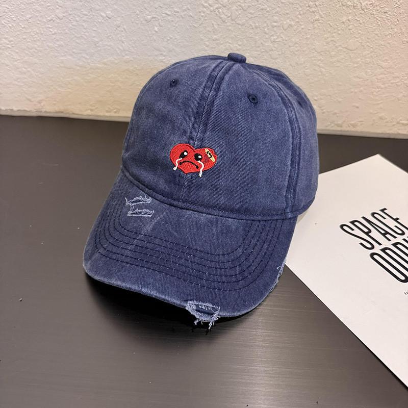 Shaped Crying Heart Baseball Hat With Adjustable Sun Protection Breathable Gift