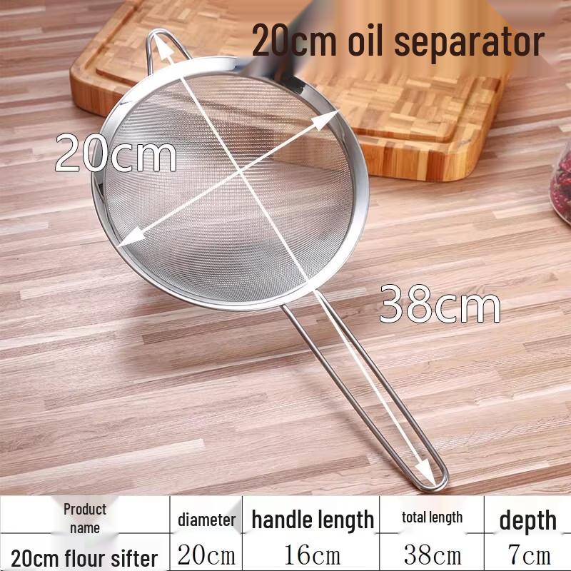 Miaojiayi Stainless Steel Multi-Purpose Fine Mesh Sieve