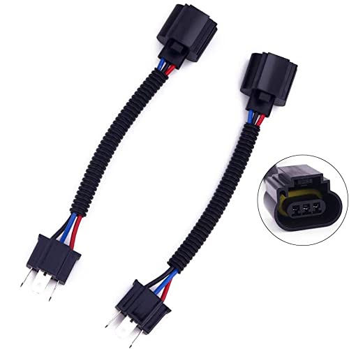 Aoling H4 9003-H13 9008 Harness Cord Conversion LED Headlight Adapter Socket Wire Harness for H4/H13 Headlight Retrofit Work 2pcs