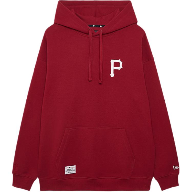 New Era Blue And White Porcelain Series FW24 Pittsburgh Pirates Loose Fit Graphic Print Drawstring Hoodie Unisex hoodies 14385191