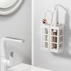 Curling Iron Organizer Bathroom Wall-mounted Hair Straightener Holder Perforation-free Hair Tools Makeup Organizer Box