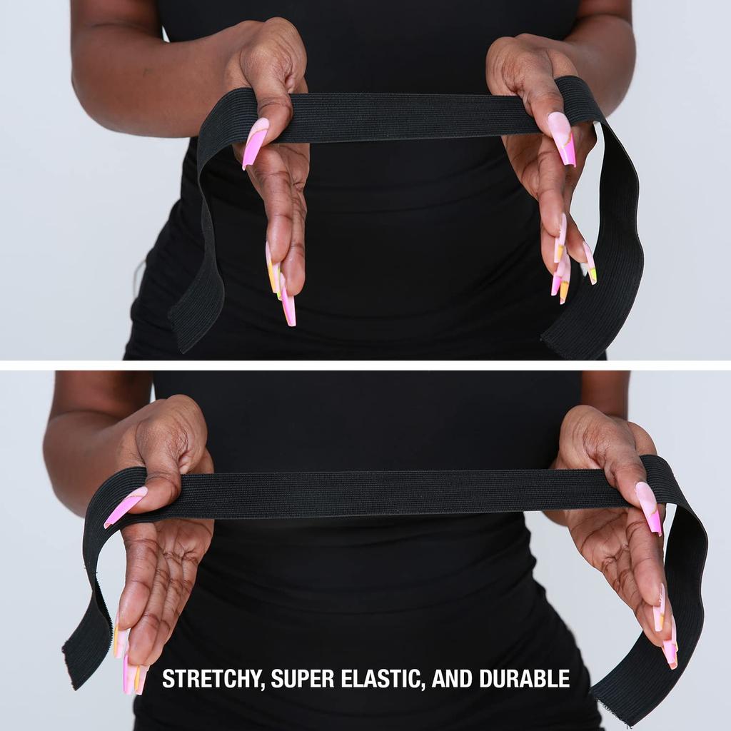 3 Pcs Elastic Band Lace Melting Bands Adjustable Wig Headbands for Lace Frontal Laying[kjo;u'\