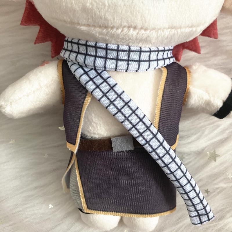 20cm Anime Fairy Tail Etherious Natsu Dragneel Plush Toy Soft Stuffed Cartoon Doll Gifts for Children