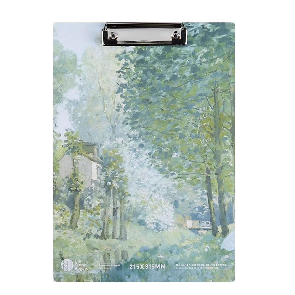 

Блокнот для письма Планшет для письма Папка для файлов Масляная живопись Ван Гога Зажим для доски Рисование 4