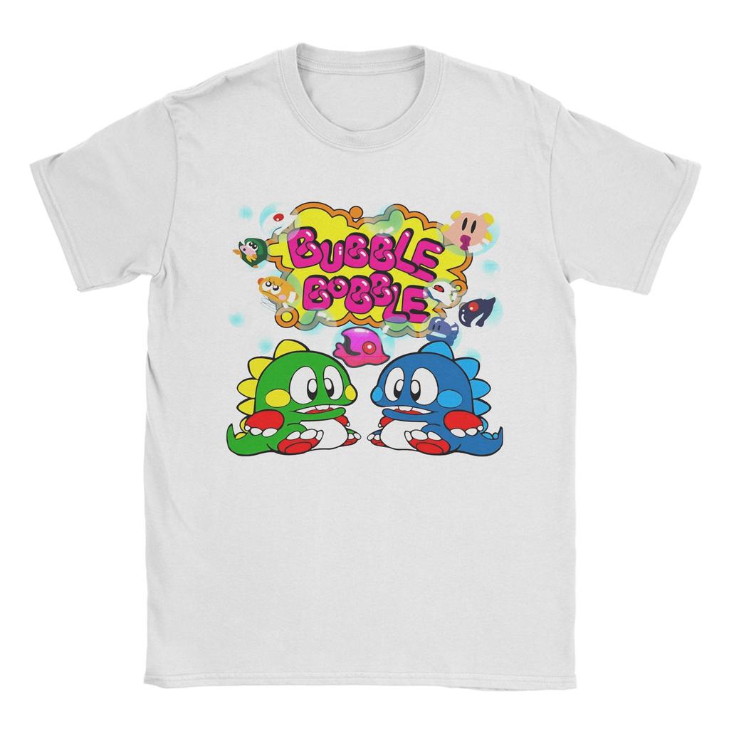 Unisex Bubble Bobble TShirts  Cotton Top Tees Summer Y2K Casual ShortSleeve T Shirt Crewneck Trendy Cool Print Tee Shirt 5XL