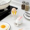 Lustiger und kreativer Keramik-Eierhalter für Schreibtischaufbewahrung, Dekoration, Eierbecher und Geschirr