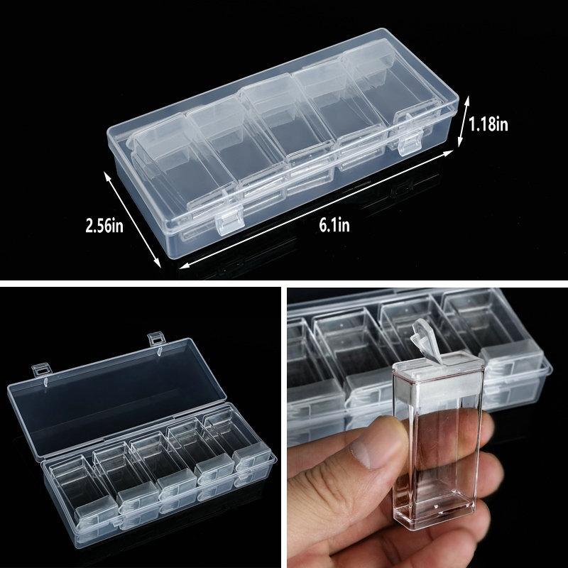 Plastic Organizer Storage Box  Container Jewelry Box with Adjustable Dividers for Beads Art DIY Crafts Jewelry Fishing Tackles
