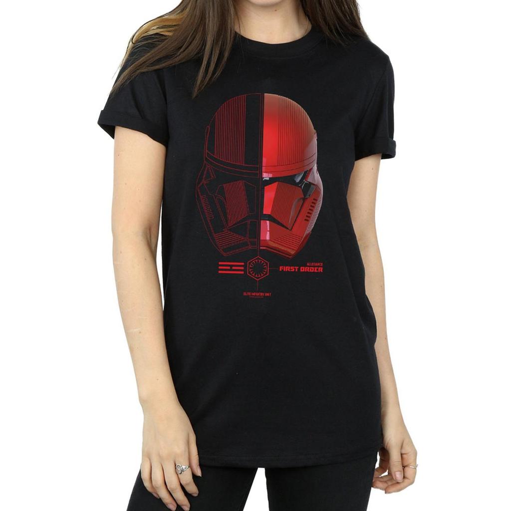 Star Wars The Rise Of Skywalker Womens/Ladies Sith Trooper Helmet Cotton T-Shirt