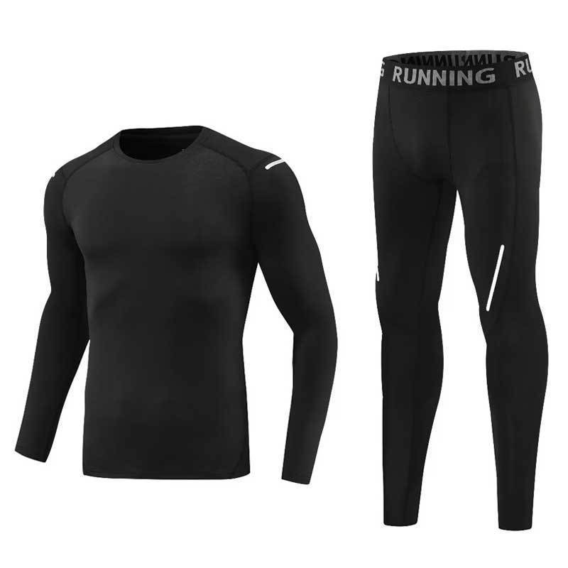 New Children's Tights Training Clothes Autumn and Winter Base Warm Sports Quick-drying Clothes Student Basketball Fitness Clothes Set