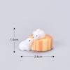 Mid-Autumn Festival Micro-landscape Ornaments Resin Handicrafts Mooncake Eating Rabbits Cute Animals Chef Rabbits