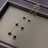 Boutique Four-leaf Clover 10 Flowers Necklace Women 18K Light Luxury Ins Design Sweater Chain Fashion Daily Versatile Necklace