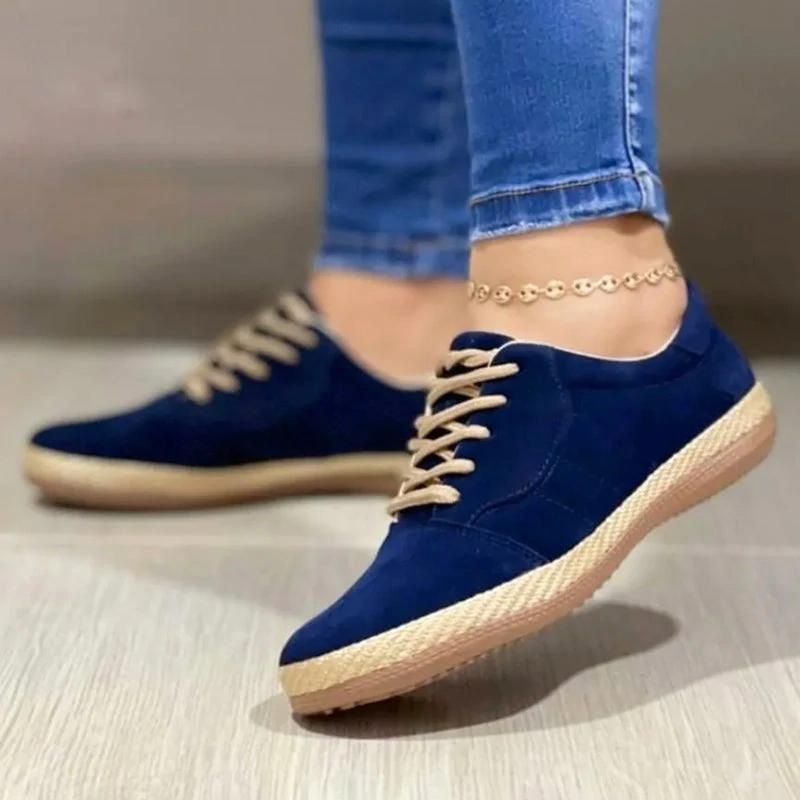 New Women Casual Sneakers Women Large Size Round Toe Thick Sole Sports Shoes Ladies Sneakers Fashion Flats Zapatos De Mujer
