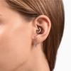 925 Silver Crystals Earrings Hoops For Women Round Nose Ring Puncture Cartilage Ear Nail Earring Fine Jewelry Gift 1pcs