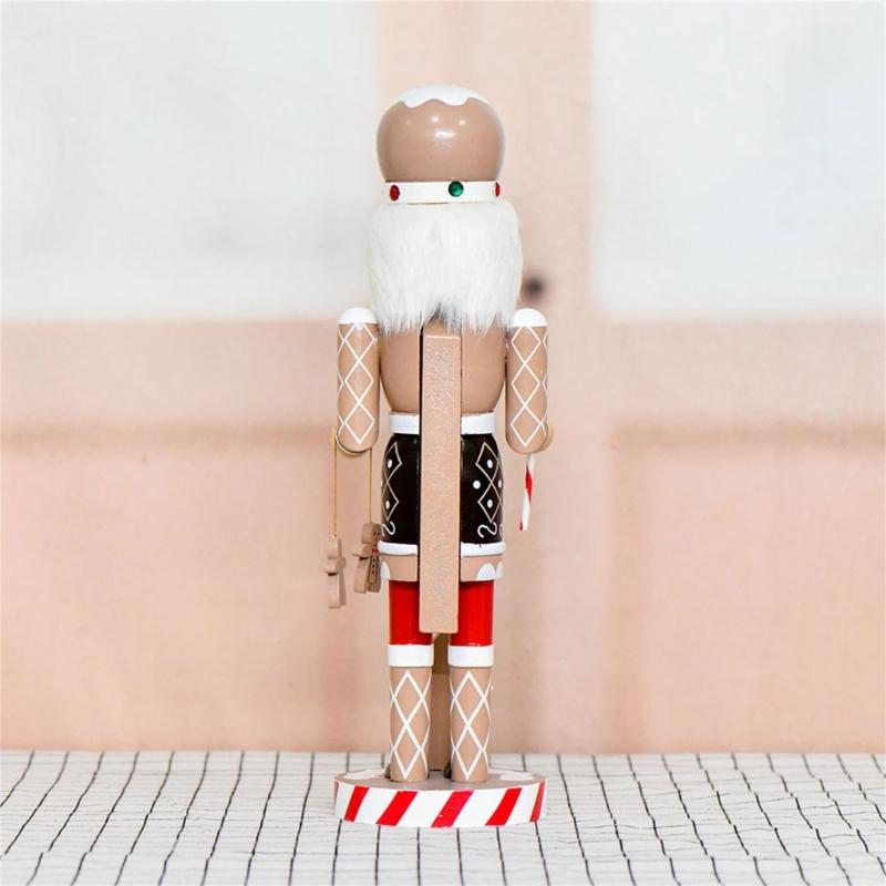 36cm Wooden Man Figurine Christmas Tree Decoration Party