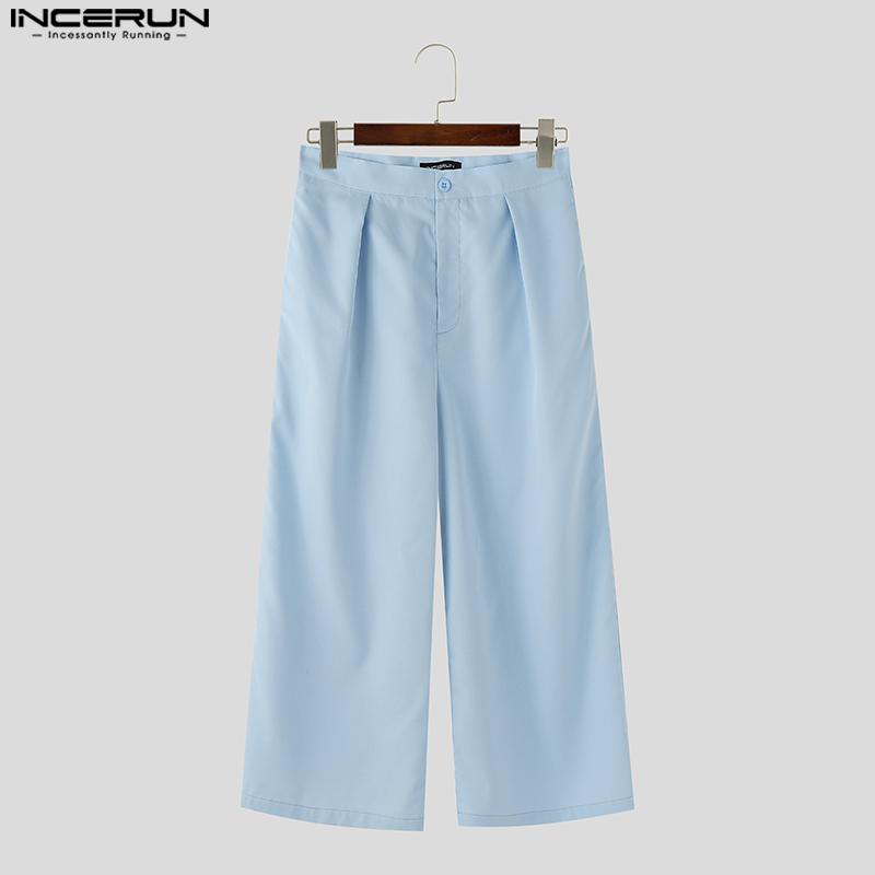 INCERUN Two Pieces Oversized Men Short Sleeve T-Shirts and Loose Pants Outfits Sets