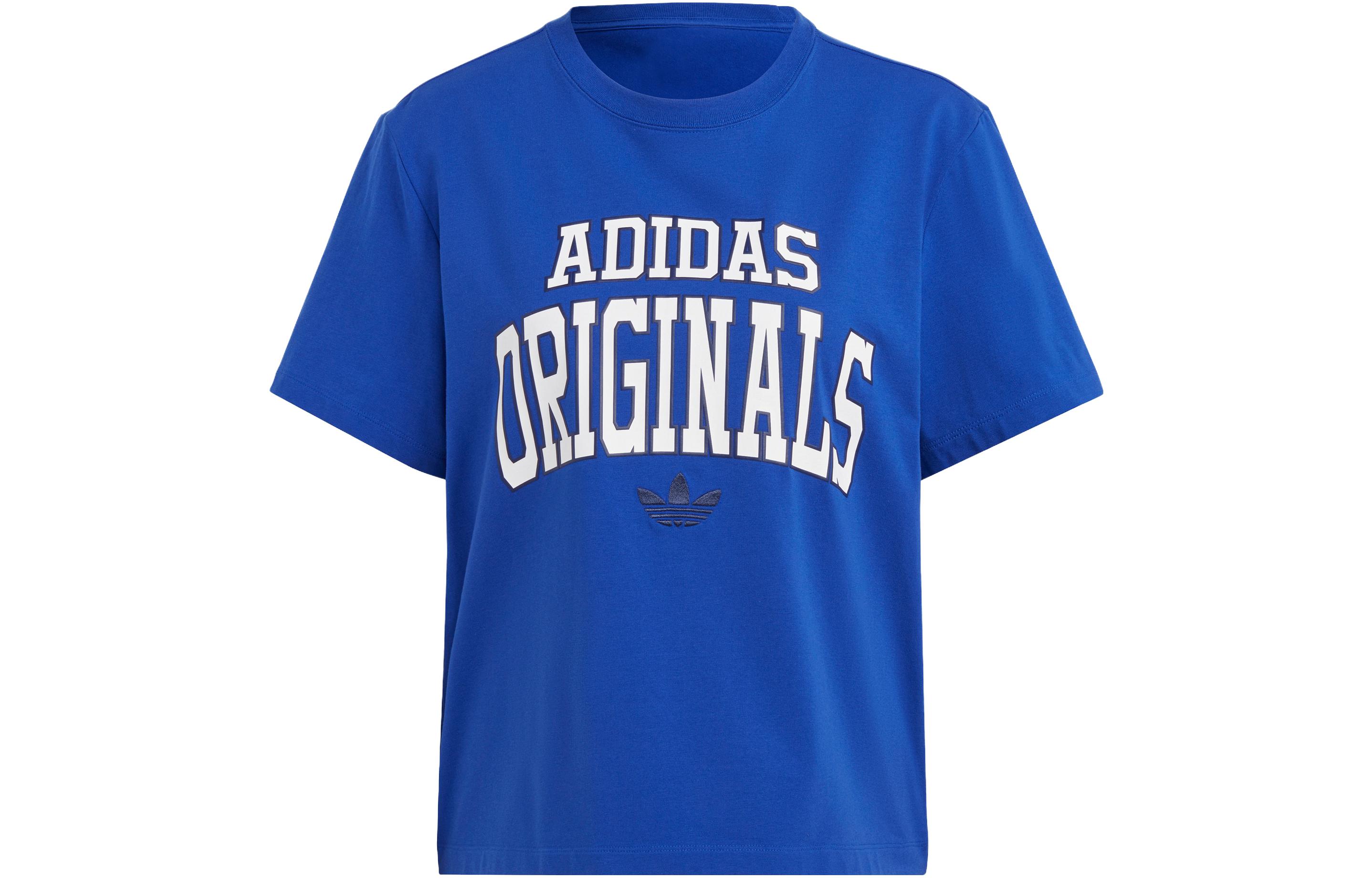 Adidas Originals T Shirt Women s Fluorescent Blue IC5982 XXS