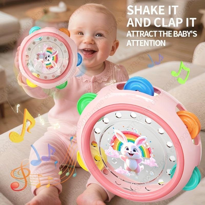 Non-Toxic Handheld Tambourine | Hand Percussion Instrument For Music Education Gifts And Grasp Rattle Music Education Party Gift