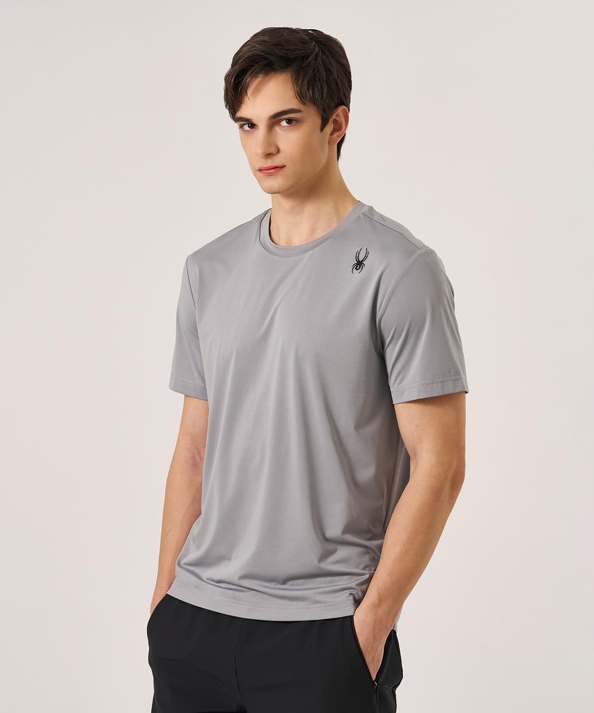SPYDER Men'S Proweb Training Crack Logo Short Sleeve T-Shirt Splmcnrs001Mgry