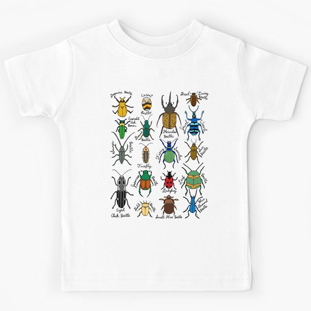 Beetles || Bugs || Insects || Pattern Kids T-Shirt 150