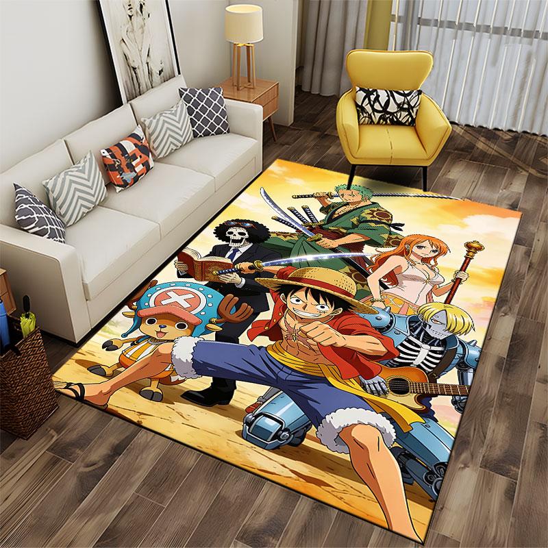 "Adventure Crew Anime Carpet" suitable as a non-slip mat for the living room or bedroom sofa