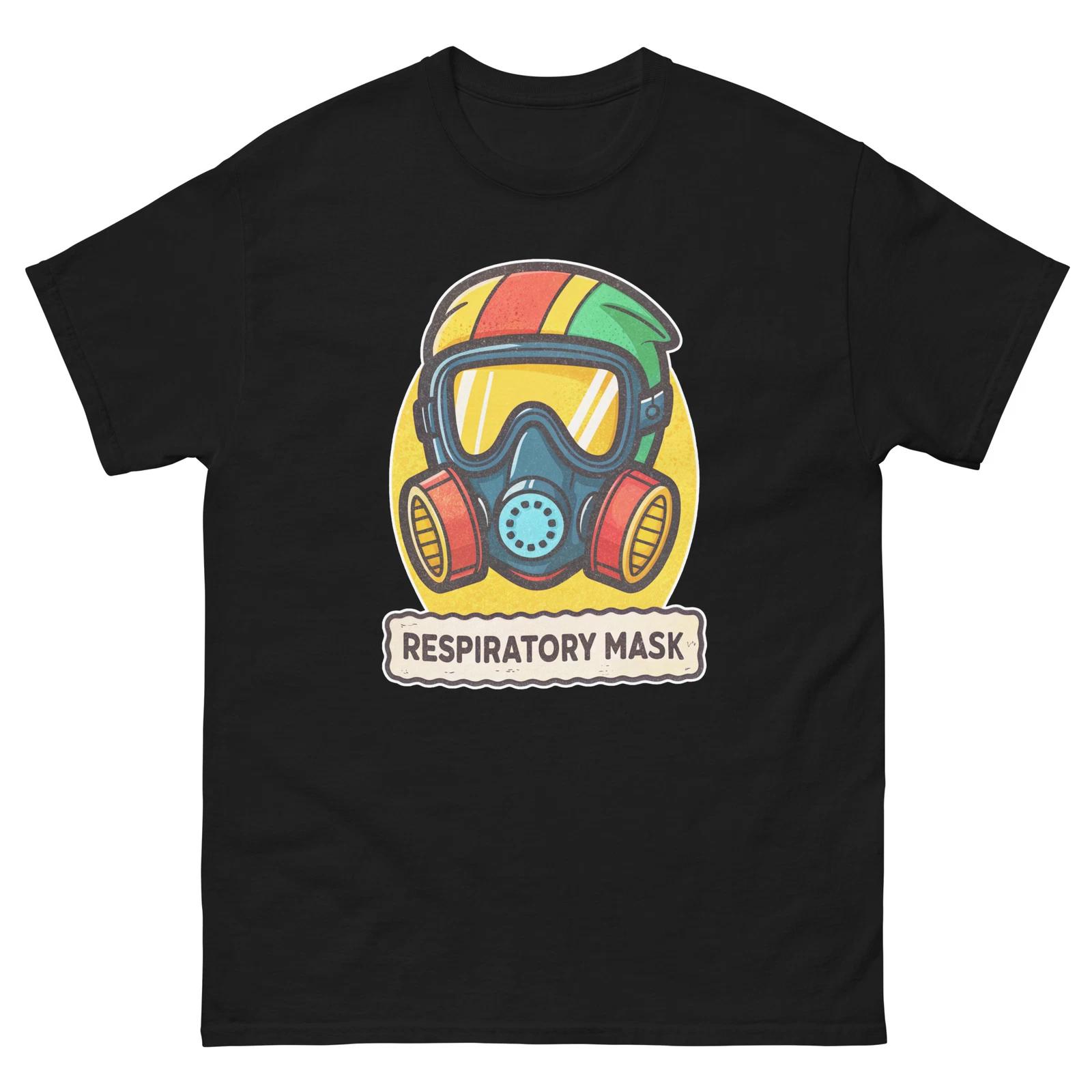 Respiratory Mask Hospital Health Medical Safety T-Shirt S