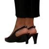 Where's That From Womens/Ladies Square Toe Mid Heel High Heels