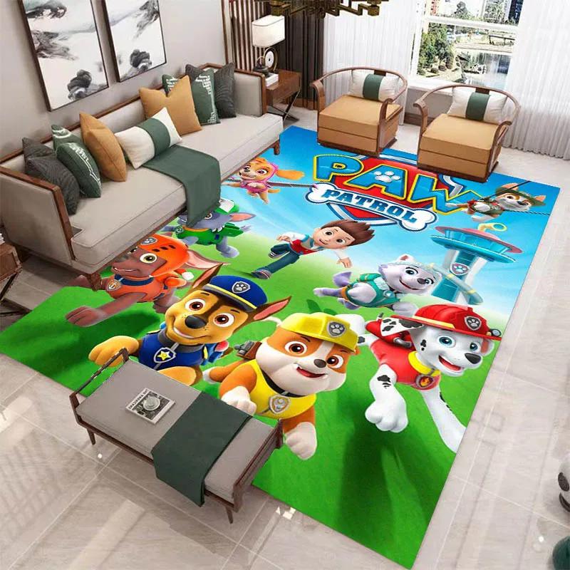 3D Cartoon PAW P-Patrol Printed Carpet Living Room Bedroom Carpet Non-slip Carpet Home Bedroom Decor Area Rug Birthday Gift