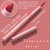 6 sztuk/zestaw konturówka do ust Nude Lip Liner Set wodoodporna matowa szminka o długotrwałym działaniu błyszczyk odporny na rozmazywanie łatwa aplikacja prezent dla każdego rodzaju skóry