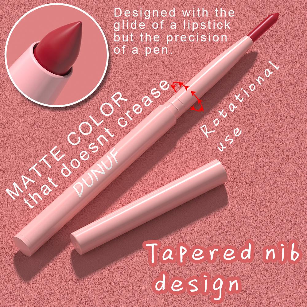 6 sztuk/zestaw konturówka do ust Nude Lip Liner Set wodoodporna matowa szminka o długotrwałym działaniu błyszczyk odporny na rozmazywanie łatwa aplikacja prezent dla każdego rodzaju skóry