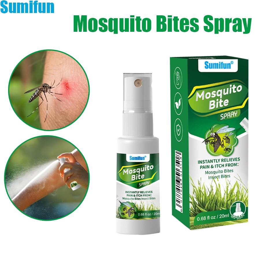 Sumifun 20 ML Mugwort Mosquito Bite Spray Summer Outdoor Essential Children's Summer Itching Agent, Skin Agent,Mosquito Bites ,Gentle Fresh Aroma