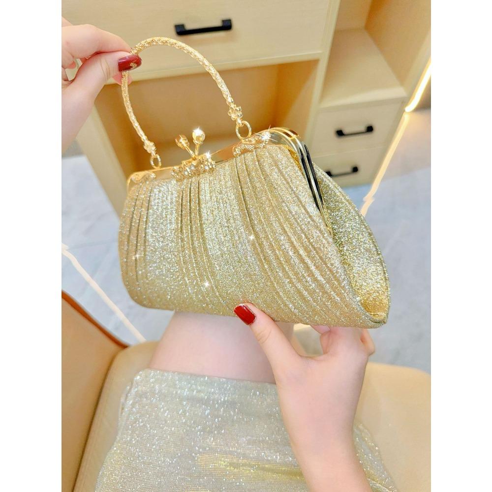 New Rhinestone Evening Clutch - Women’s Tassel Diamond-Embellished Crossbody Shoulder Bag for Qipao and Parties