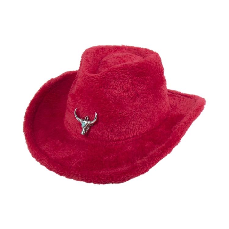 Plush Homburg Furry Fashion Hat Gifts for Boyfriend Hat Wide Brimmed Unisex Wear for Gatherings Photo Props