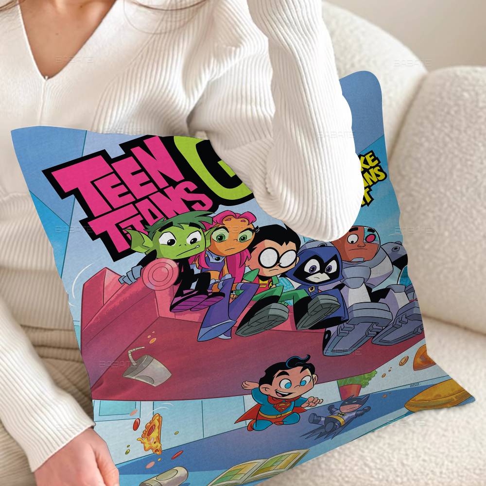 T-Teen T-Titans Go Stitch Glücksdrache Kissenbezug Sofakissenbezug Heimzimmer Dekoration Kindergeschenk
