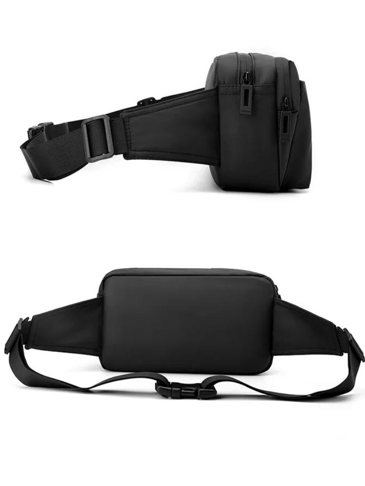 Men's Portable Multi-functional Bag Waterproof Outdoor Sports Chest Bag Travel Shoulder Bag Waist Pack Crossbody Sling