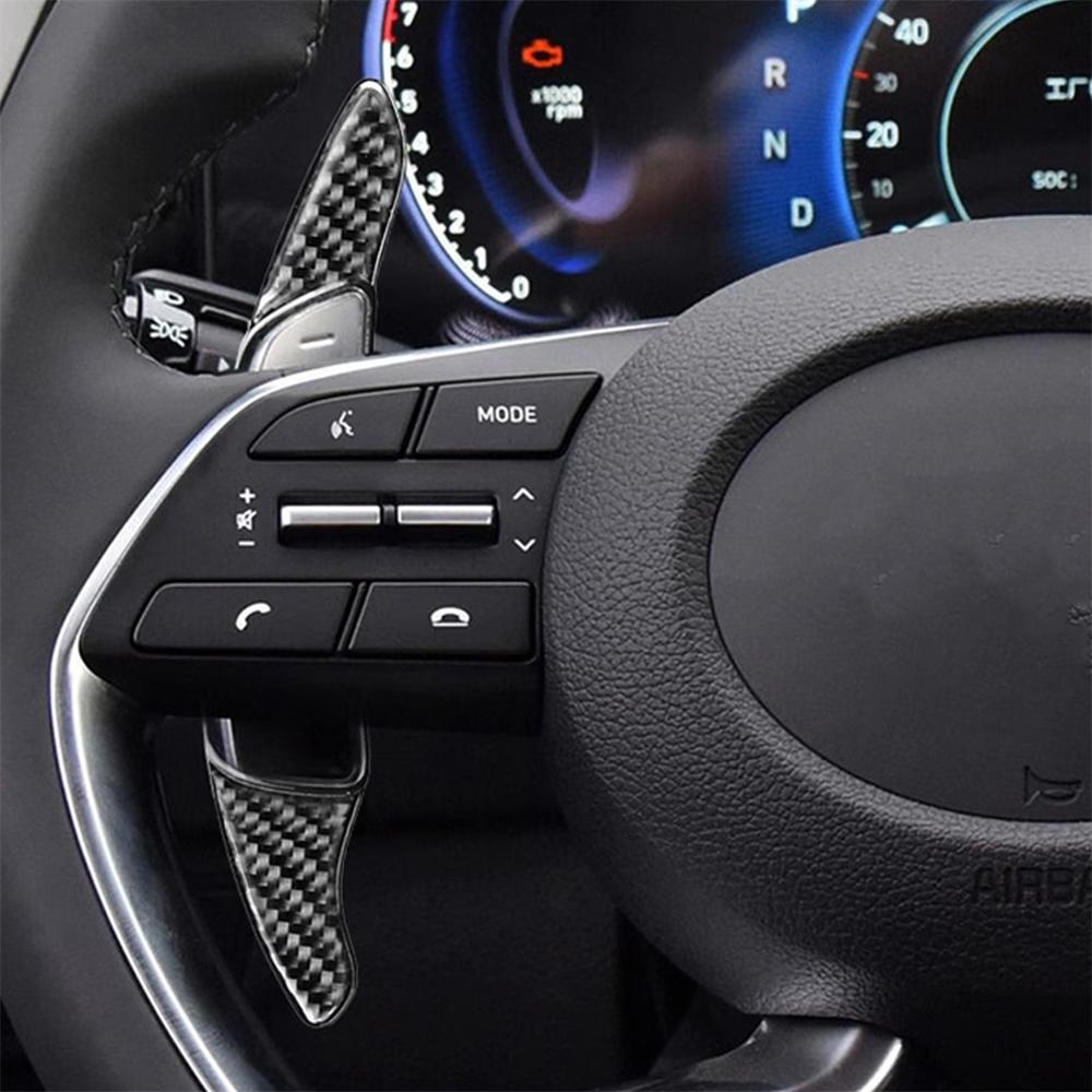 Carbon Fiber Steering Wheel Shift Paddle Shifter For Hyundai Sonata 2020-2022