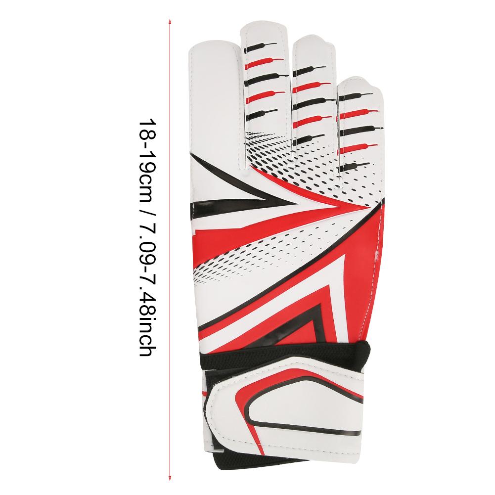 Latex Rot Erwachsene Professionell Langlebig Fußball Torwart Torwart Handschuhe Finger Schutz#8(18 19CM)
