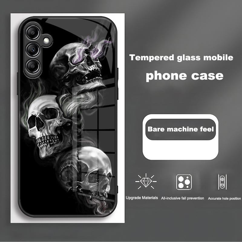 For Samsung Galaxy A56 Case SM-A566B Fashion Painted Cover Tempered Glass Case For Samsung A16 A26 A36 Galaxy A56 5G Shell Coque