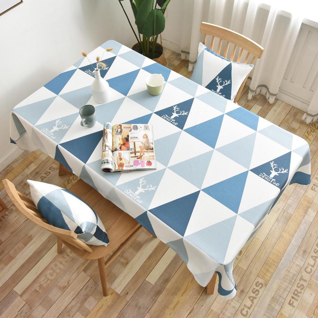 Waterproof Lemon Print Yellow Tablecloth - Korean Style INS Trendy Dining and Coffee Table Mat