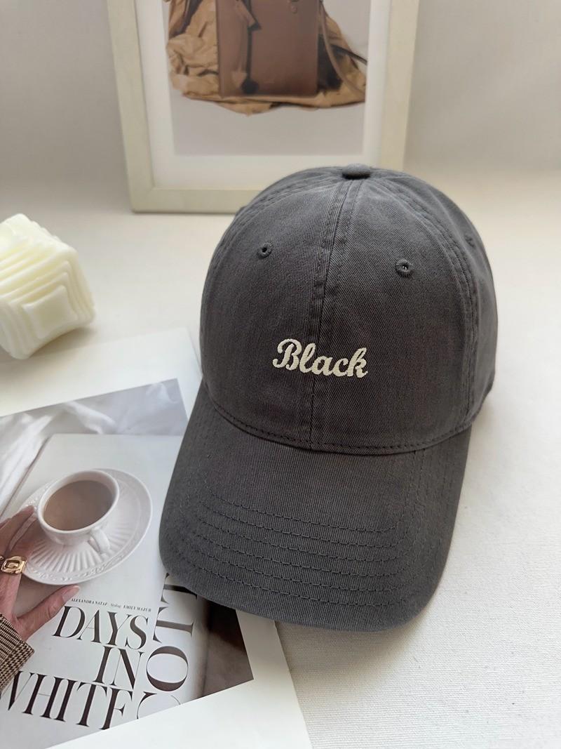 

Unisex Cotton Baseball Cap With Embroidered Letters For Casual Sun Protection сірий колір