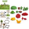 Authentic Plastic Farm Scene Animal Figurines Set With 36 Pieces For Creative Play