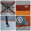 Dome Family Tent for 6 Persons Grey and Orange Waterproof