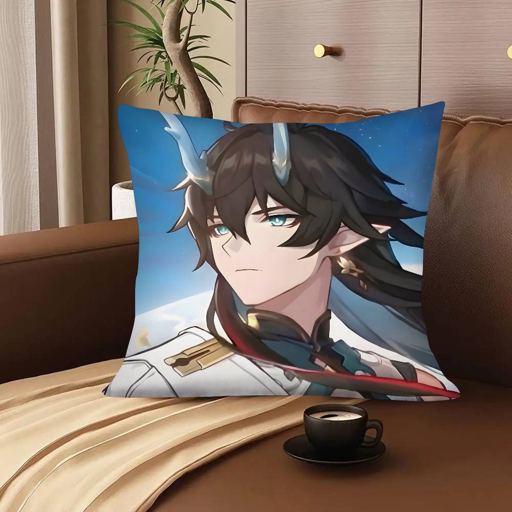 1pc Game Honkai Star Rail Anime Imbibitor Lunae Pillow Case Fashion Square Pillowcase Bedroom Sofa Room Ins Decoration Leisure
