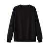 1pc Men'S Fashion Creative Design King Letter Print Casual Round Neck Black Sweatshirt, Large Size, Plus Size