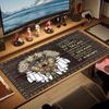 Indian Wolf Color Mouse Pad Large Gaming Table Cushion Non-slip Laptop Tablet Big Mousepad XXL Mat Mini PC Playmat With Lock Edge