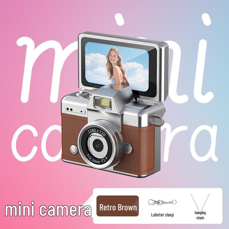 Retro Tasche HD Klappbildschirm Mini Selfie Kamera für Studenten