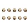 10Pcs Acrylic 6 Sided Round Corner Dices Mult Sided Role Playing Dices for Table Game, Classroom Teaching Easy To Use