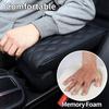 Wave Embroider PU Leather Car Armrest Box Pad Cushion Auto Center Console Arm Rest Seat Box Heightening Soft Pad Hand Support