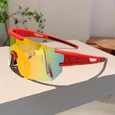 New In Fashion Men's Goggle Outdoor Brand Sports Sunglasses Oversize Decoration Women's Sun Glasses for Driving Cycling