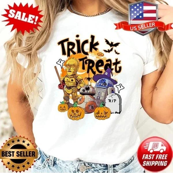 Star Wars Halloween Shirt, Trick Or Treat Shirt, Star Wars Characters Shirt S